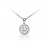 18ct White Gold Pendant with 0.40ct Diamonds. 