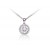 18ct White Gold Pendant with 0.40ct Diamonds. 