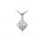 18ct White Gold Pendant with 0.50ct Diamonds. 