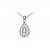 18ct White Gold Pendant with 0.40ct Diamonds.