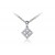 18ct White Gold Pendant with 0.25ct Diamonds. 