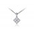 18ct White Gold Pendant with 0.25ct Diamonds. 