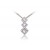 18ct White Gold Pendant with 0.35ct Diamonds. 