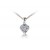 18ct White Gold Pendant with 0.20ct Diamonds. 