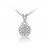 18ct White Gold Pendant with 0.60ct Diamonds.