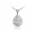 18ct White Gold Pendant with 0.65ct Diamonds.