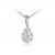 18ct White Gold Pendant with 0.90ct Diamonds. 