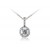 18ct White Gold Pendant with 0.75ct Diamonds. 