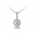 18ct White Gold Pendant with 0.80ct Diamonds. 