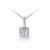 18ct White Gold Pendant with 0.65ct Diamonds. 