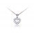 18ct White Gold Pendant with 0.50ct Diamonds.