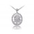 18ct White Gold Pendant with 1.25ct Diamonds. 