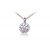 18ct White Gold Pendant with 0.50ct Diamonds.