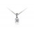 18ct White Gold Pendant with brilliant Cut 0.50ct Diamonds. 