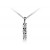 18ct White Gold Pendant set with 3 brilliant Cut Diamonds. 0.50ct 