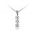 18ct White Gold Pendant with 3 brilliant Cut Diamonds. 1.00ct