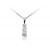 18ct White Gold Pendant with 3 brilliant Cut Diamonds. 0.50ct