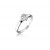 9ct White Gold ring with 0.25ct Diamonds.