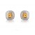 9ct White Gold Diamonds & 3.20ct Citrine Stud Earrings