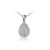 9ct White Gold Pendant with 0.25ct Diamonds. 