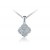 9ct White Gold Pendant with 0.20ct Diamonds. 