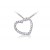 9ct White Gold Pendant with 0.25ct Diamonds. 